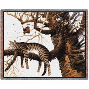 Too Pooped To Participate - Charles Wysocki - Cotton Woven Blanket Throw -  (72x54)