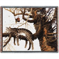 Too Pooped To Participate - Charles Wysocki - Cotton Woven Blanket Throw -  (72x54)