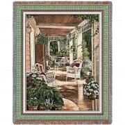 Vintage Comfort - Betsy Brown - Cotton Woven Blanket Throw -  (72x54)