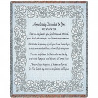 Hopelessly Devoted to You - Cotton Woven Blanket Throw -  (72x54)