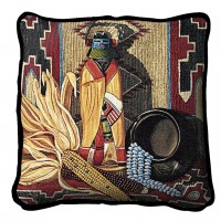 Whispers Of The Past Textured Hand Finished Elegant Woven Throw Pillow Cover 100% Cotton  Size 17x17