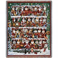 Will The Real Santa Clause - Bill Bell - Cotton Woven Blanket Throw -  (72x54)
