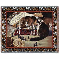 Your Move - Linda Budge - Cotton Woven Blanket Throw -  (72x54)