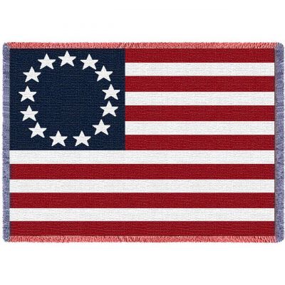 Betsy Ross Flag Blanket 48x69 inch - 666576005230 - 5977-A