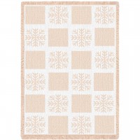 Snowflake Natural Blanket 48x69 inch Snowflake Natural Blanket 48x69 inch