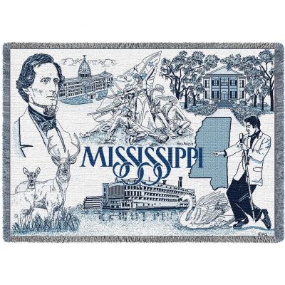 Mississippi Blanket 48x69 inch - 666576003090 - MS-A