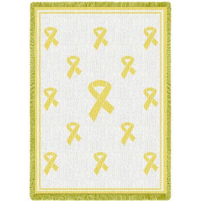 Yellow Ribbon Blanket 48x69 inch - 666576069164 - 2948-A