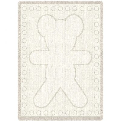 Big Teddy Natural Small Blanket 48x35 inch - 666576105756 - 4470-A