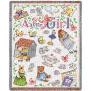 Little Girl Mini Blanket 45x54 inch