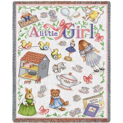 Little Girl Mini Blanket 45x54 inch - 666576055105 - 2220-T