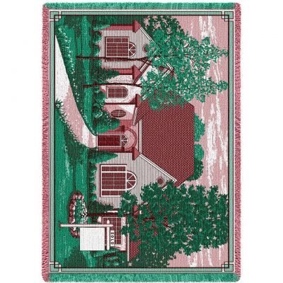 Chateau With Sign Blanket 48x69 inch - 666576697848 - 6304-A