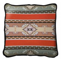 Rimrock Textured Hand Finished Elegant Woven Throw Pillow Cover 100% Cotton  Size 17x17