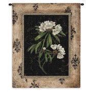 Silver Rhododendron Wall Tapestry 26x33 inch