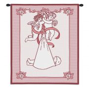 New Angel and Baby Girl Wall Tapestry 26x33 inch