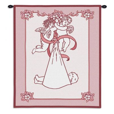 New Angel and Baby Girl Wall Tapestry 26x33 inch - 666576079941 - 3541-WH