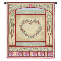 Love Quilt Pastel Wall Tapestry 26x32 inch