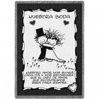 Wedding Day Spanish Blanket 48x69 inch