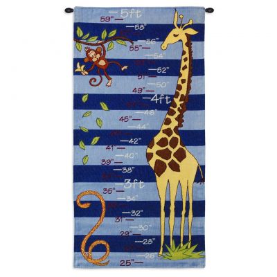 Growth Chart Wall Tapestry 17x35 inch - 666576105107 - 5189-WH
