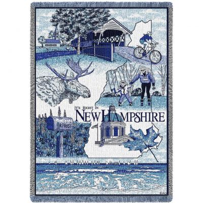 New Hampshire Blanket 48x69 inch - 666576003144 - NH-A