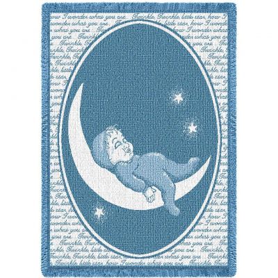 Twinkle Twinkle Little Star Mini Blanket 48x35 inch - 666576111863 - 906-A
