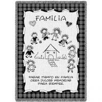 Family Memories Spanish Blanket 48x69 inch