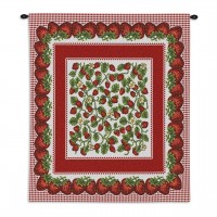 Strawberry Festival Wall Tapestry 26x34 inch