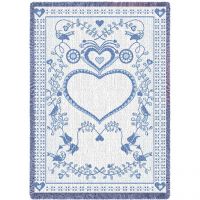Germanic Fresh Blue Small Blanket 35x48 inch