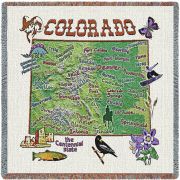 Colorado State Small Blanket 54x54 inch