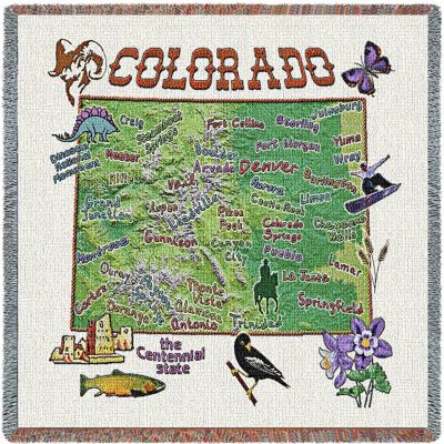 Colorado State Small Blanket 54x54 inch - 666576090267 - 3914-LS