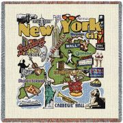 New York City Small Blanket 54x54 inch