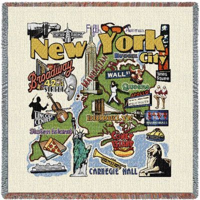 New York City Small Blanket 54x54 inch - 666576091851 - 3974-LS