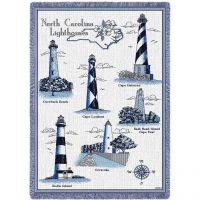 Lighthouses of North Carolina Blanket 48x69 inch