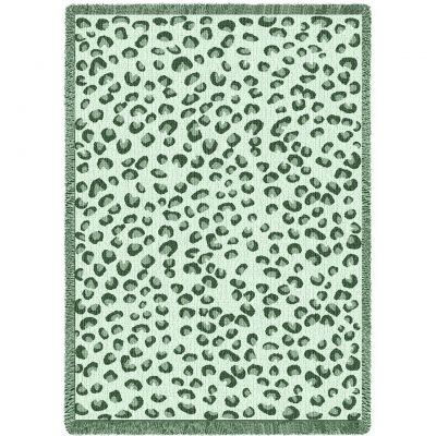 Fun Leopard Green Blanket 48x69 inch - 666576704942 - 2613-A