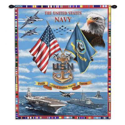 Navy Chiefs Wall Tapestry 26x34 inch - 666576079477 - 3530-WH