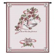 Matrimony Pink Wall Tapestry 33x26 inch