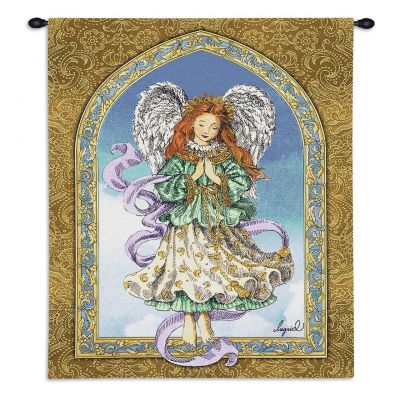 Angel in Prayer Wall Tapestry 26x34 inch - 666576104964 - 5118-WH