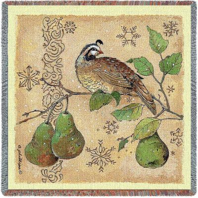 Partridge And Pears Small Blanket 54x54 inch - 666576097266 - 4304-LS