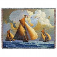 The Searam Blanket by Artist Charles Wysocki 54x70 inch