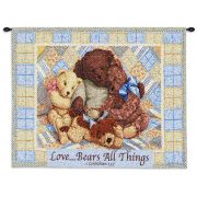 Love Bears Wall Tapestry 34x26 inch