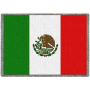 Mexico Flag Blanket 48x69 inch