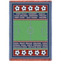 Soccer Field Blanket 48x69 inch