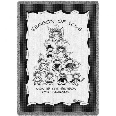 Season Of Love Blanket by Artist Marci 48x69 inch - 666576053705 - 2168-A