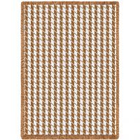 Houndstooth Tan Blanket 48x69 inch