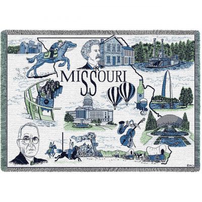 Missouri Blanket 48x69 inch - 666576006343 - MO-A