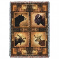 Big Game Heads Blanket 54x70 inch