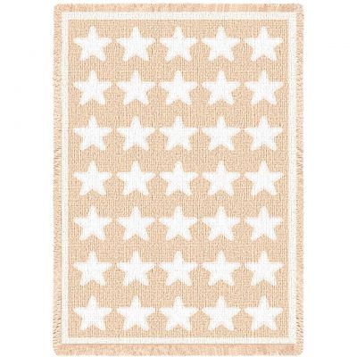 Stars Natural Blanket 48x69 inch - 666576020950 - 1107-A