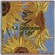 Memorial Van Gogh Sunflowers Small Blanket 53x53 inch