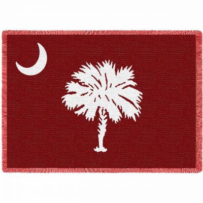 South Carolina Palmetto Moon Red Blanket 48x69 inch - 666576111788 - 4843-A