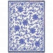 Oriental Blue Blanket 48x69 inch