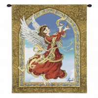 Crimson Angel Wall Tapestry 26x34 inch